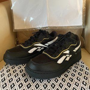 REEBOK X VICTORIA BECKHAM Dual Court II pebbled-leather and mesh Sneakers